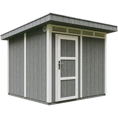 TIMBELA Caseta de jardín - LP SmartSide 5,9 m² con suelo y baldosas TIMBELA Caseta de jardín - LP SmartSide 5,9 m² con suelo y baldosas