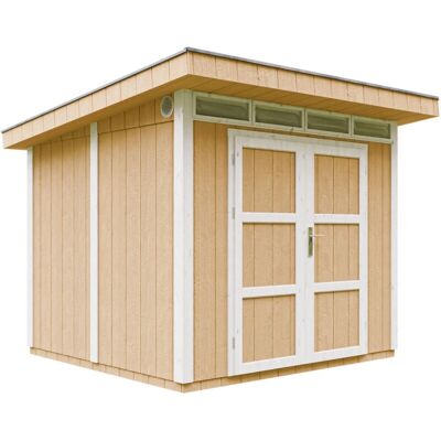 Caseta de Jardín Timbela - Paneles de Madera SmartSide 5,9m² con Suelo y Tejas Bituminosas Caseta de Jardín Timbela - Paneles de Madera SmartSide 5,9m² con Suelo y Tejas Bituminosas