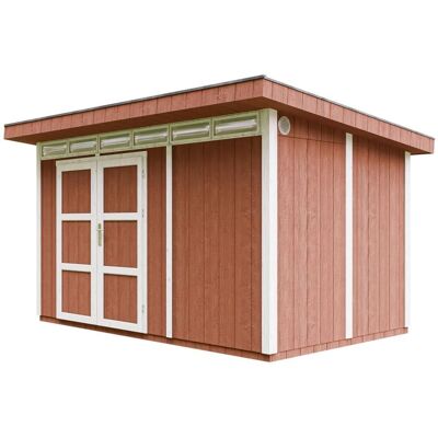 Casetta da Giardino Timbela - 8,7m² SmartSide con Pavimento e Tegole Bituminose - Rosso Redwood Casetta da Giardino Timbela - 8,7m² SmartSide con Pavimento e Tegole Bituminose - Rosso Redwood