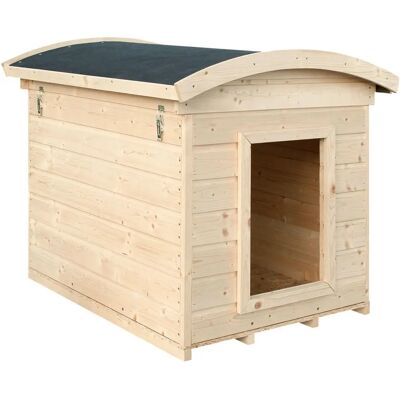 Timbela M405-1 - Casa de Perro en Madera - Impermeable y Fácil de Montar Timbela M405-1 - Casa de Perro en Madera - Impermeable y Fácil de Montar