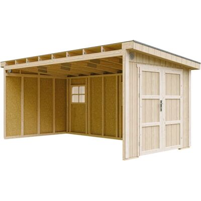 TIMBELA - Premium Garden Shed 11.47m² - M940B - Weather Resistant - Garden House TIMBELA - Premium Garden Shed 11.47m² - M940B - Weather Resistant - Garden House