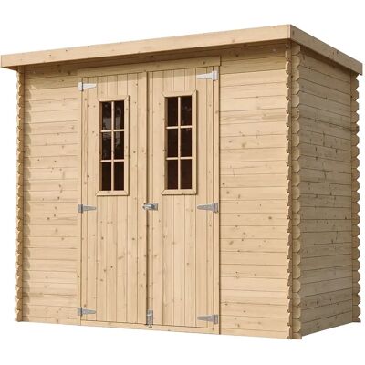 Timbela Garden Shed with Treated Floor - 142x239x200 cm Timbela Garden Shed with Treated Floor - 142x239x200 cm