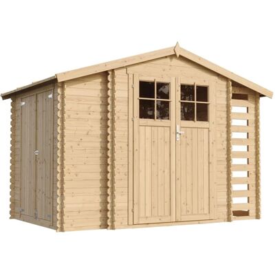 Timbela M389F Wooden Garden Shed with Storage - Pine / Fir Timbela M389F Wooden Garden Shed with Storage - Pine / Fir