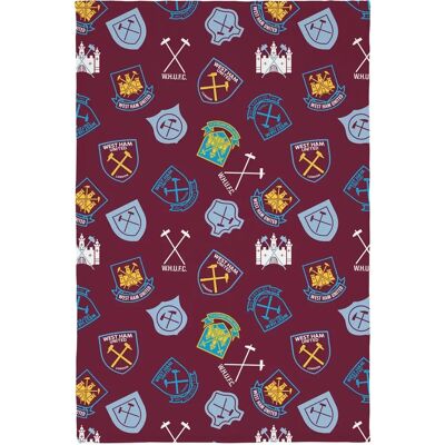 West Ham United FC Crest Fleece Blanket - Fleece Blanket West Ham United FC Crest Fleece Blanket - Fleece Blanket