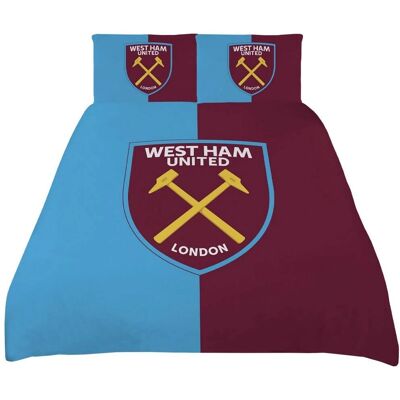 West Ham United Fc King Duvet Cover Set Sky Reversible Bedding - Product Type West Ham United Fc King Duvet Cover Set Sky Reversible Bedding - Product Type