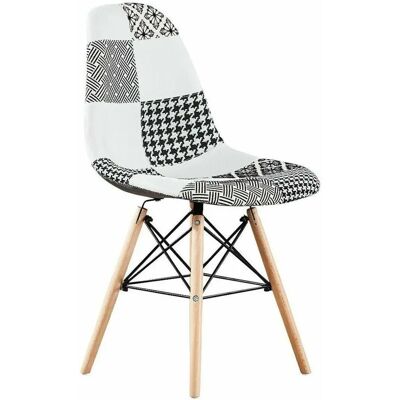Life Interiors Eiffel Patchwork Dining Chair - Multi Life Interiors Eiffel Patchwork Dining Chair - Multi