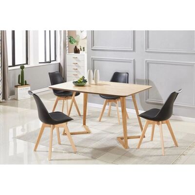 Life Interiors - Dallas Lorenzo - Oak wood - Dining set Life Interiors - Dallas Lorenzo - Oak wood - Dining set