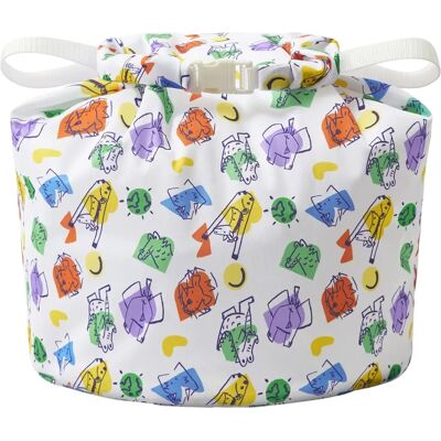 Mitac Bambino Mio Duża torba na pieluchy do użytku domowego - Wzór odporny na zapachy i wycieki Mitac Bambino Mio Duża torba na pieluchy do użytku domowego - Wzór odporny na zapachy i wycieki