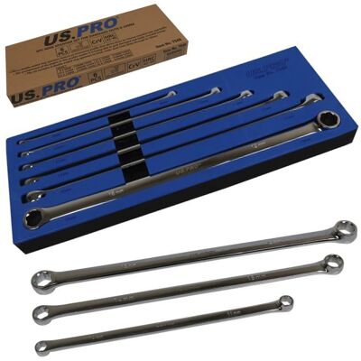 US PRO Tools - 7548 - 6pc - 8-19mm Ring Spanner Set US PRO Tools - 7548 - 6pc - 8-19mm Ring Spanner Set