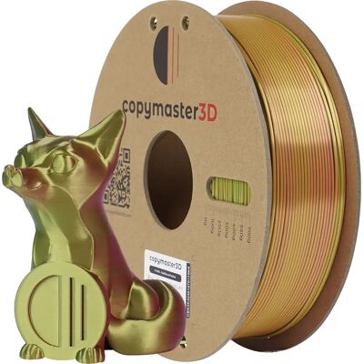 Copymaster3D Tri-Silk 3D-filament - Flerfärgad, 1.75mm, 1kg Copymaster3D Tri-Silk 3D-filament - Flerfärgad, 1.75mm, 1kg