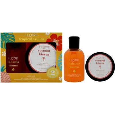 Coffret Tropical Treats de I Love Cosmetics - Soins corporels, 2 pièces Coffret Tropical Treats de I Love Cosmetics - Soins corporels, 2 pièces