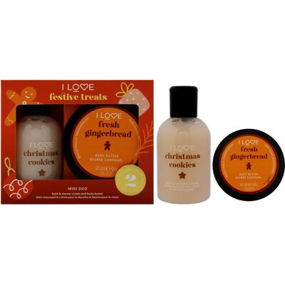 Ensemble Cadeau Corps Festive Treats - I Love Cosmetics - 2 Pièces Ensemble Cadeau Corps Festive Treats - I Love Cosmetics - 2 Pièces