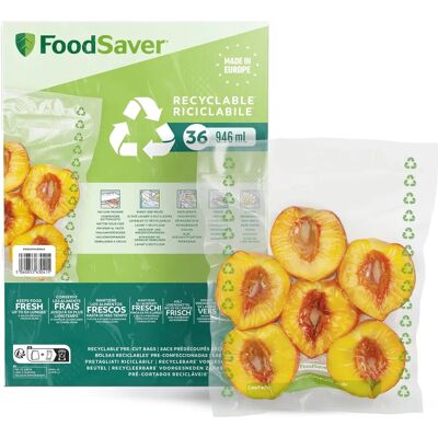 Foodsaver Wiederverwendbare Vakuumbeutel - 36 Stück Foodsaver Wiederverwendbare Vakuumbeutel - 36 Stück