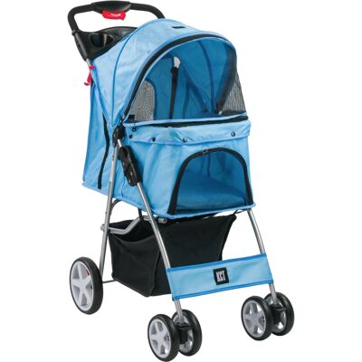 KCT - Hooded Pet Stroller - Blue - SmallMed - Pet Stroller KCT - Hooded Pet Stroller - Blue - SmallMed - Pet Stroller