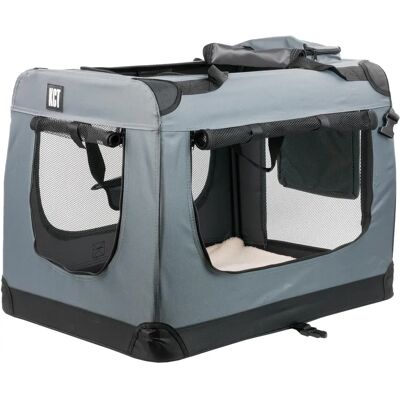 KCT - Pet Carrier - Grey Fabric - Large - Pet Carrier KCT - Pet Carrier - Grey Fabric - Large - Pet Carrier