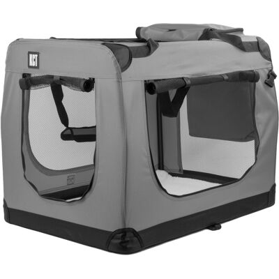 KCT - Extra Large Grey Fabric - Travel - Cats - Pet Carrier KCT - Extra Large Grey Fabric - Travel - Cats - Pet Carrier