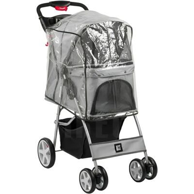 KCT - Hooded Pet Stroller - Grey - Pet Stroller KCT - Hooded Pet Stroller - Grey - Pet Stroller