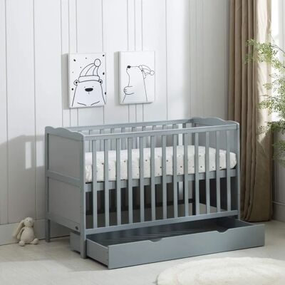 MCC - Orlando Drawer - Grey - Baby cot bed MCC - Orlando Drawer - Grey - Baby cot bed