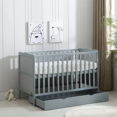 MCC - Orlando Drawer - Grey - Baby cot bed MCC - Orlando Drawer - Grey - Baby cot bed