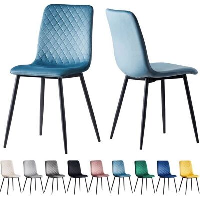 MCC Chaises Lexi - Chaises de salle à manger en velours - Ensemble 1/2/4 - Publicité MCC Chaises Lexi - Chaises de salle à manger en velours - Ensemble 1/2/4 - Publicité