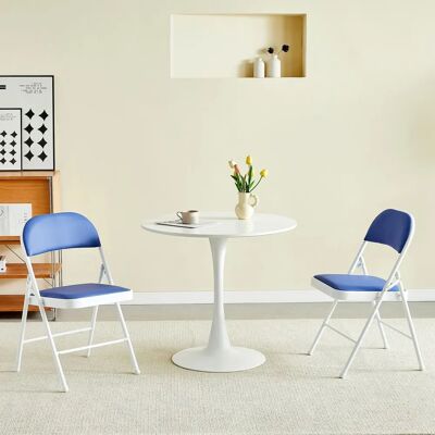 MCC - Folding Chair - Bleu - Pack de 2 - Folding Chair - Publicité MCC - Folding Chair - Bleu - Pack de 2 - Folding Chair - Publicité