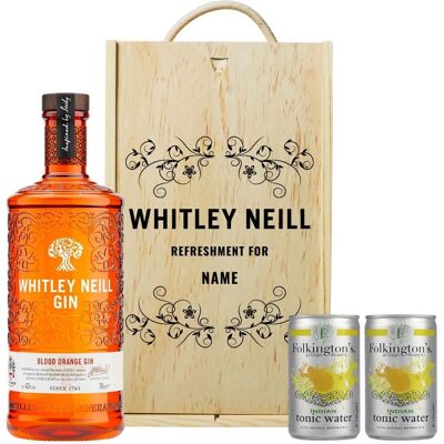 Whitley Neill - Blood Orange Gin - 70cl - With Tonics - Gift Set Whitley Neill - Blood Orange Gin - 70cl - With Tonics - Gift Set
