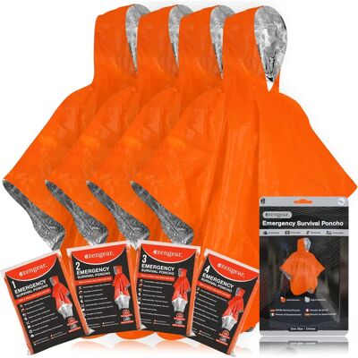 aZengear Marke Wendbarer Notfall-Überlebensponcho - Outdoor-Ausrüstung aZengear Marke Wendbarer Notfall-Überlebensponcho - Outdoor-Ausrüstung