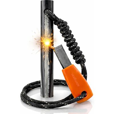 aZengear Camping Feuerstein und Stahl - Feuerstarter aZengear Camping Feuerstein und Stahl - Feuerstarter