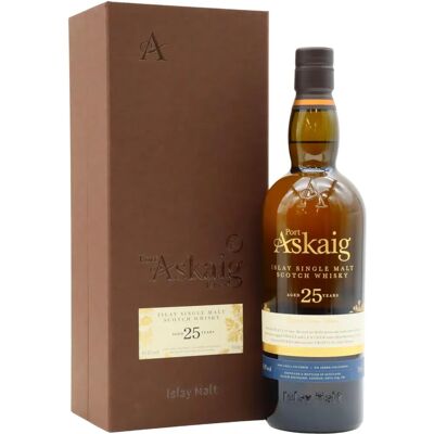 Port Askaig 25 Ans d'Âge Whisky Single Malt d'Islay - Boîte Cadeau - Publicité Port Askaig 25 Ans d'Âge Whisky Single Malt d'Islay - Boîte Cadeau - Publicité