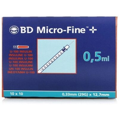 BD Microfine Syringe and Needle 0.5ml - Syringe and Needle BD Microfine Syringe and Needle 0.5ml - Syringe and Needle
