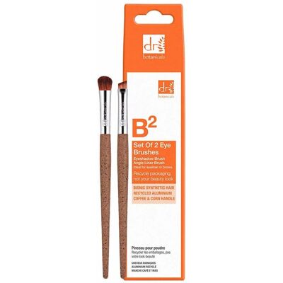 Set di Pennelli per Occhi di Fondi di Caffè di Dr. Botanicals - Ecologico Set di Pennelli per Occhi di Fondi di Caffè di Dr. Botanicals - Ecologico