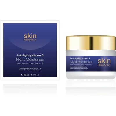 Skin Research Anti-Aging Vitamin D Nachtcreme - Weiß 50ml - Unisex Skin Research Anti-Aging Vitamin D Nachtcreme - Weiß 50ml - Unisex