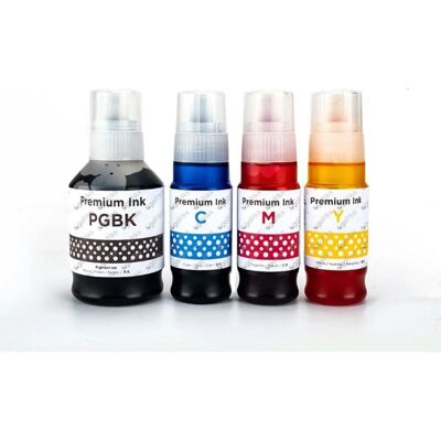 Go Inks Compatible G-56 Refill Ink Bottle Set - 4 Pack - Black/Cyan/Magenta/Yellow Go Inks Compatible G-56 Refill Ink Bottle Set - 4 Pack - Black/Cyan/Magenta/Yellow