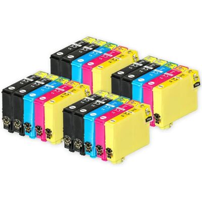 Go Inks Epson Ink Cartridges - 20 Pack, Model T1291-T1295 - Compatible, Black/Cyan/Magenta/Yellow Go Inks Epson Ink Cartridges - 20 Pack, Model T1291-T1295 - Compatible, Black/Cyan/Magenta/Yellow