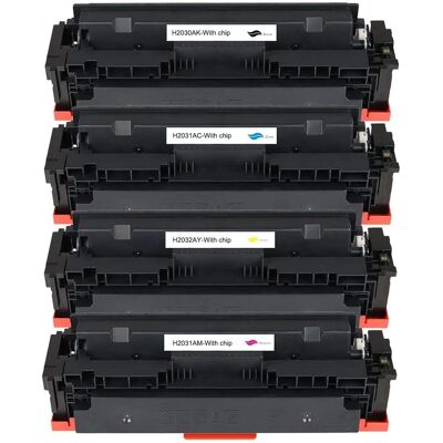 Go Inks Set of 4 Laser Toner Cartridges - HP 415A Compatible - Black, Cyan, Magenta, Yellow Go Inks Set of 4 Laser Toner Cartridges - HP 415A Compatible - Black, Cyan, Magenta, Yellow