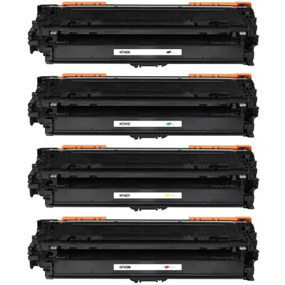 Go Inks 4-Color Laser Toner Set - HP CE740A/741A/742A/743A - Compatible Go Inks 4-Color Laser Toner Set - HP CE740A/741A/742A/743A - Compatible