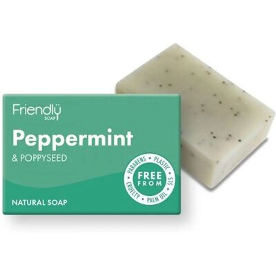 Savon Naturel à la Menthe poivrée et aux Graines de Pavot - Savon Savon Naturel à la Menthe poivrée et aux Graines de Pavot - Savon