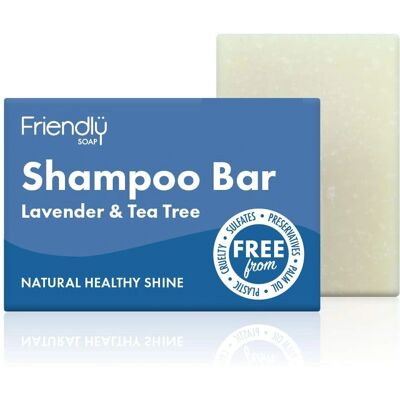 Savon Solide Friendly Soap Lavande & Arbre à Thé - 95g - Shampooing solide - Publicité Savon Solide Friendly Soap Lavande & Arbre à Thé - 95g - Shampooing solide - Publicité