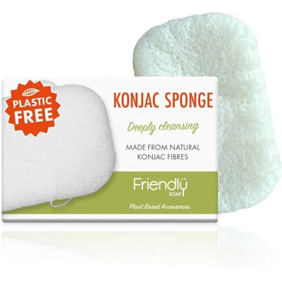 Friendly Soap Konjac Sponge - Natural, Sensitive Skin, UK Friendly Soap Konjac Sponge - Natural, Sensitive Skin, UK