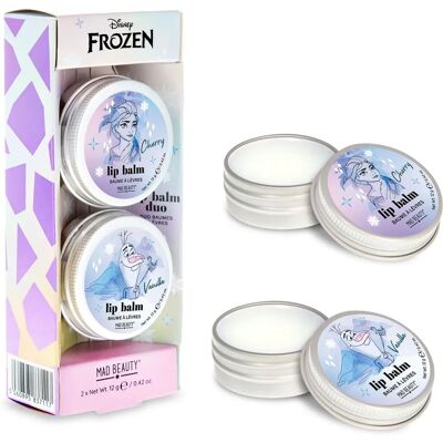 Duo de baumes à lèvres nourrissants Frozen de Mad Beauty à la Cerise et Vanille - Baume à lèvres - Publicité Duo de baumes à lèvres nourrissants Frozen de Mad Beauty à la Cerise et Vanille - Baume à lèvres - Publicité