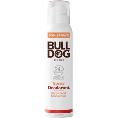 Bulldog Bergamot & Sandalwood Spray Deodorant, 125 ml Bulldog Bergamot & Sandalwood Spray Deodorant, 125 ml