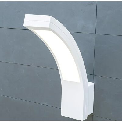 CGC Lighting White Curved LED Outdoor Wall Light - Wall Light CGC Lighting White Curved LED Outdoor Wall Light - Wall Light