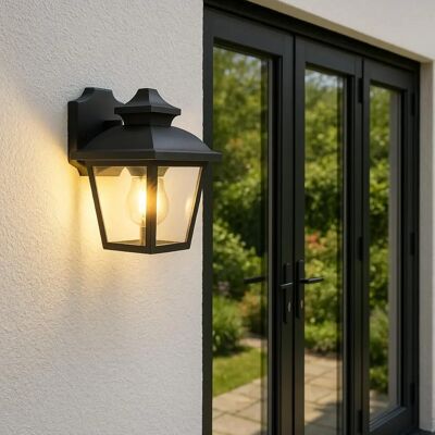 CGC Lighting Hope Black Outdoor Wall Lantern Light - Wall Lantern CGC Lighting Hope Black Outdoor Wall Lantern Light - Wall Lantern