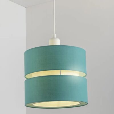 CGC Lighting Gayle Teal Two Tier Ceiling Shade - Ceiling Shade CGC Lighting Gayle Teal Two Tier Ceiling Shade - Ceiling Shade