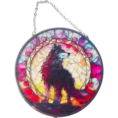 Thorness - Wolf Design - 6-Inch - Suncatcher - Publicité Thorness - Wolf Design - 6-Inch - Suncatcher - Publicité