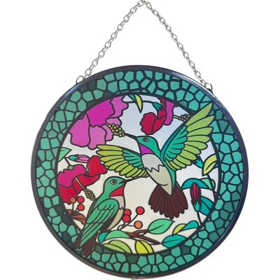 Thorness - Hummingbird - Vitrail teinté - 6 pouces - Attrape-soleil - Publicité Thorness - Hummingbird - Vitrail teinté - 6 pouces - Attrape-soleil - Publicité