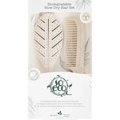 Ensemble de séchage biodégradable So Eco - Peigne & brosse - Publicité Ensemble de séchage biodégradable So Eco - Peigne & brosse - Publicité