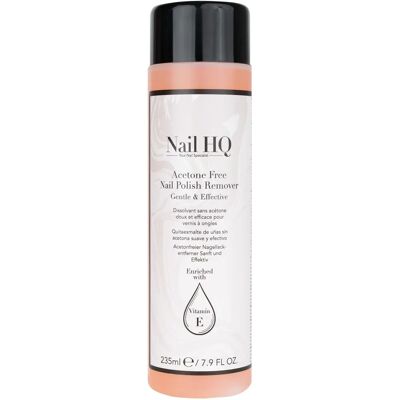 Nail HQ Acetone Free Nail Polish Remover - Nail HQ Acetone Free - 235ml Nail HQ Acetone Free Nail Polish Remover - Nail HQ Acetone Free - 235ml
