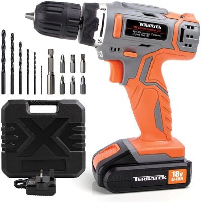 Terratek - 18V - Bit Set - Carrying Case - Drill Driver Terratek - 18V - Bit Set - Carrying Case - Drill Driver