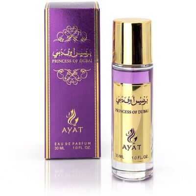 Ayat Princesse de Dubaï - Patchouli Ambre Noir Musc Blanc - Eau de Parfum 30ml - Publicité Ayat Princesse de Dubaï - Patchouli Ambre Noir Musc Blanc - Eau de Parfum 30ml - Publicité